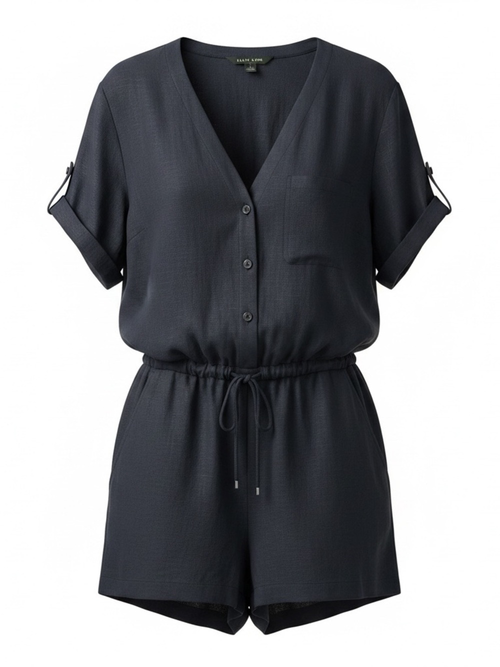 Ralph Lauren Navy Blue Linen Romper